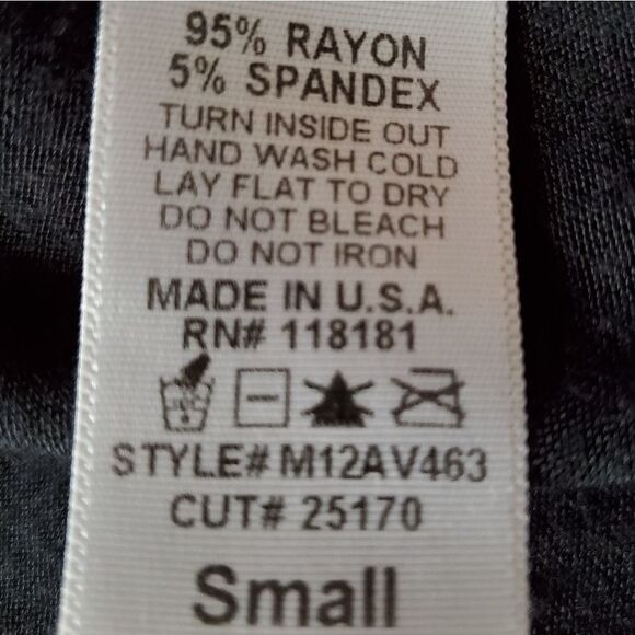 💜B.L.E.U. Black & White Print Tunic Sleeveless Blouse Small - Picture 9 of 10